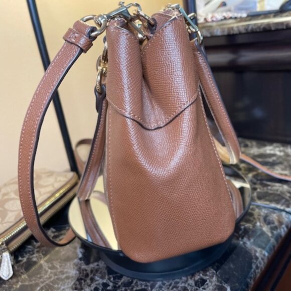 COACH, EUC MINI BROOKE SIGNATURE CARRYALL BAG WITH MATCHING WALLET - Picture 5 of 11